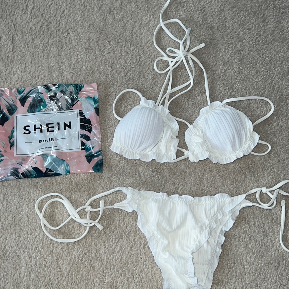 White string bikini BRAND NEW never worn
